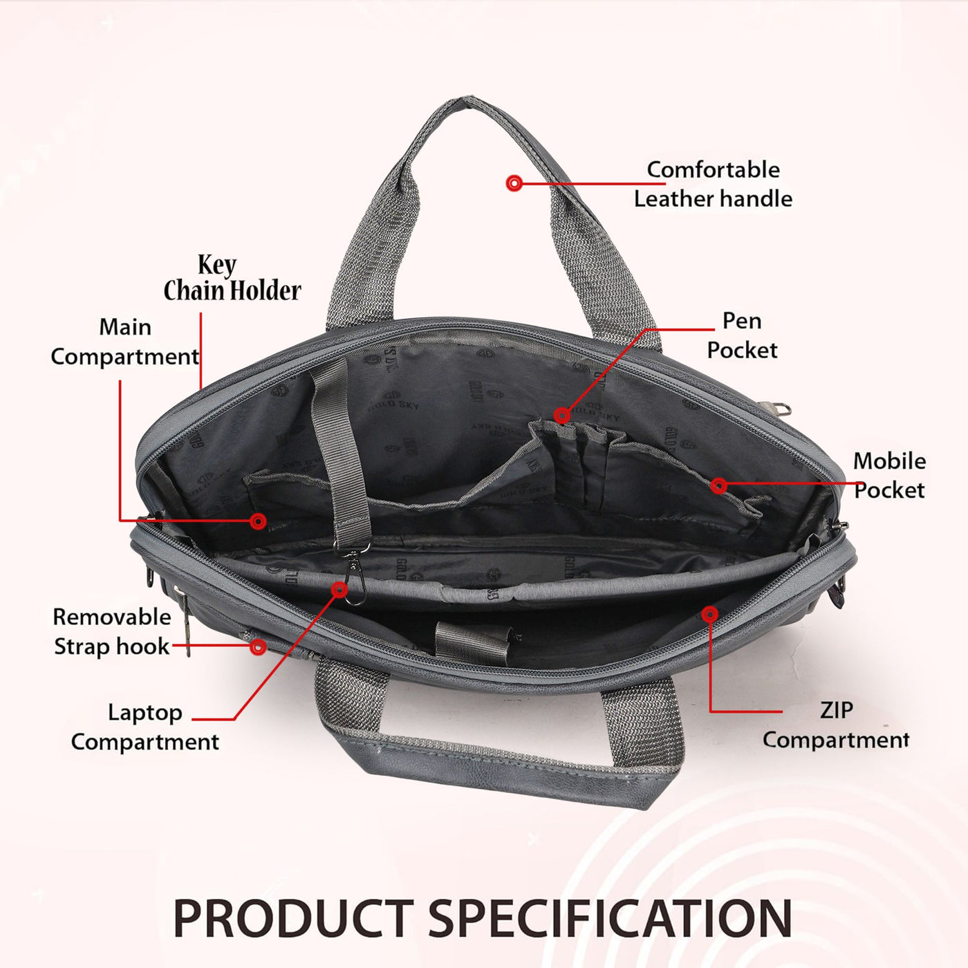 UrbanFlex Expandable Vegan Leather Messenger Bag