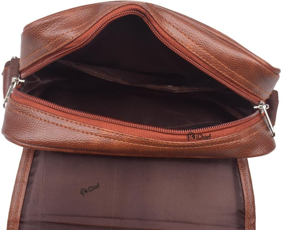Falcon PU Leather Men’s Sling Bag