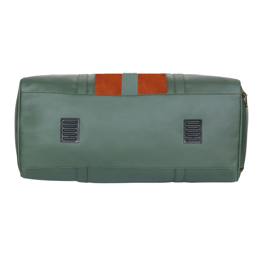 VoyagerX Vegan Leather Duffel with Shoe Compartment - 45 L