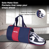 FitPro Polyester Gym Bag with Dedicated Shoe Pocket