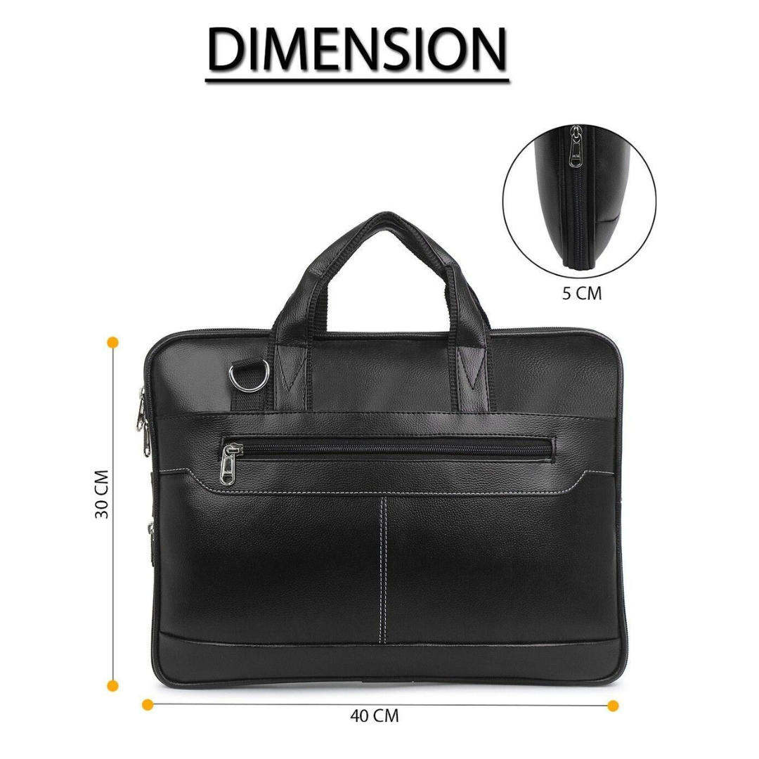 ExpandPro Sleek Expandable Laptop Messenger Bag for Men
