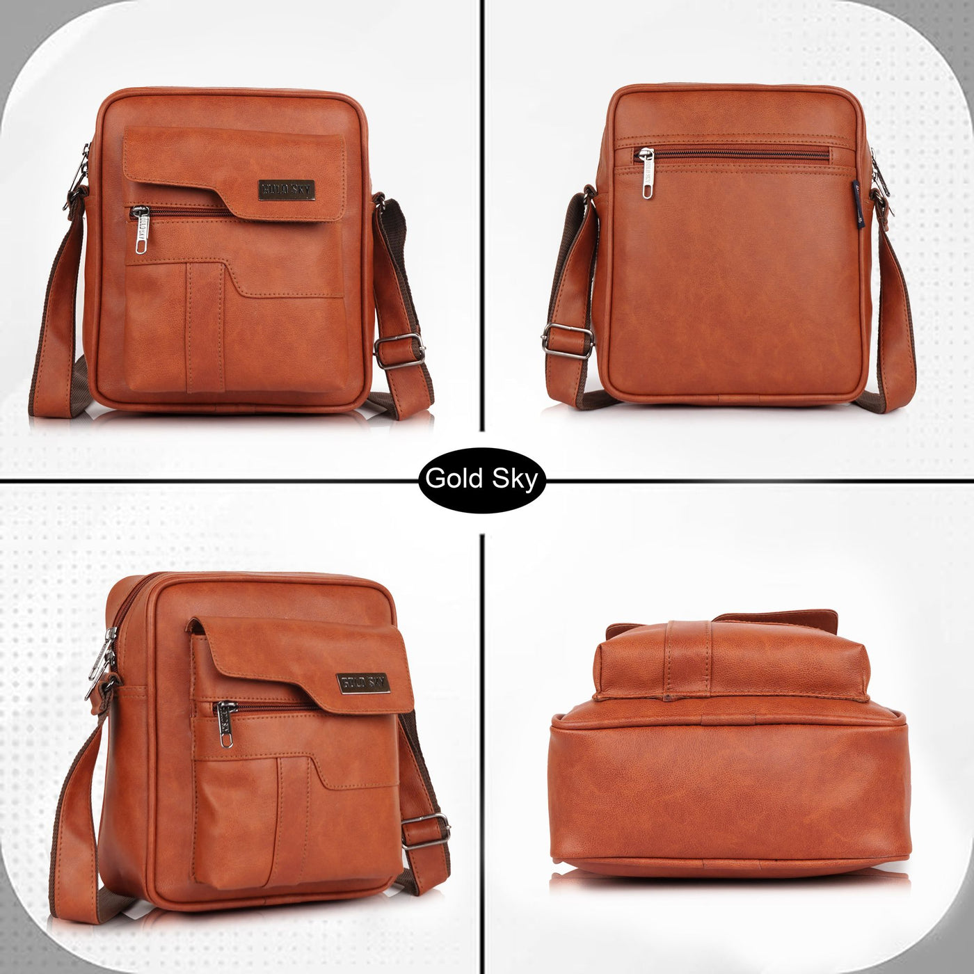 MetroEdge Premium Vegan Leather Sling Bag