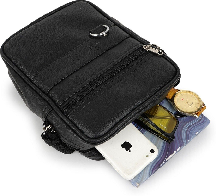 MiniVault X9 PU Leather Sling Bag