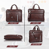 WhiteLine Bottom Expandable Laptop Messenger Bag for Men
