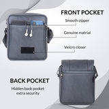 Draper Premium Vegan Leather Sling Bag With Padded Tab Sleeve