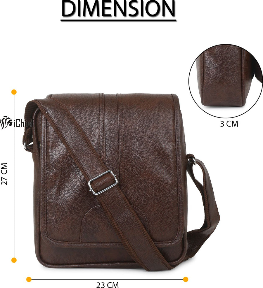 Falcon PU Leather Men’s Sling Bag