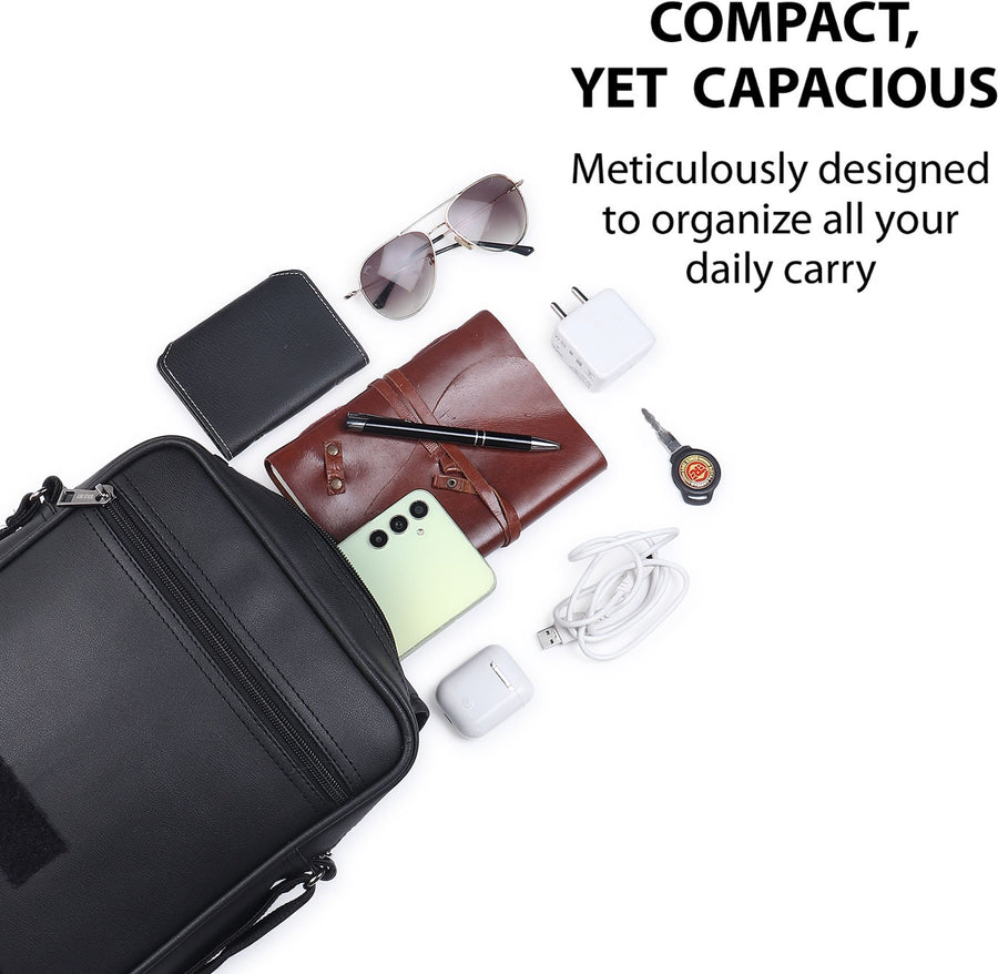 UrbanEdge Premium Vegan Leather Men’s Sling Bag