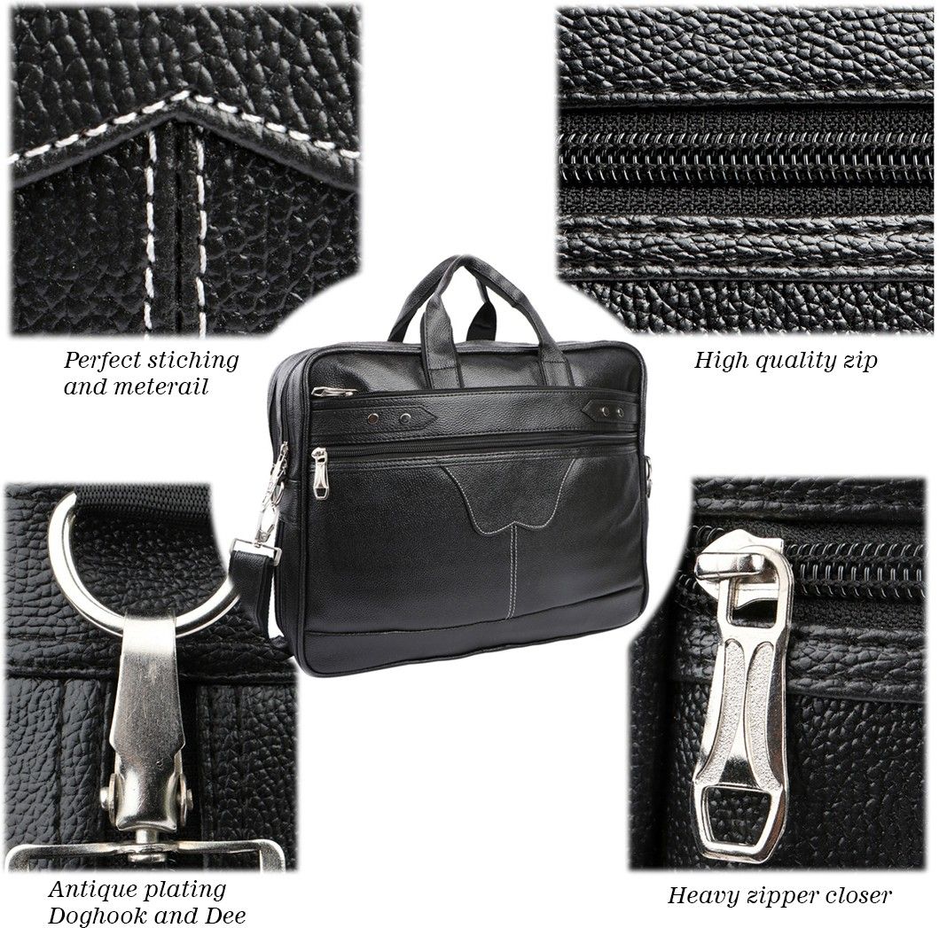 FlutterX Dual Compartment Expandable Laptop Messenger Office Bag
