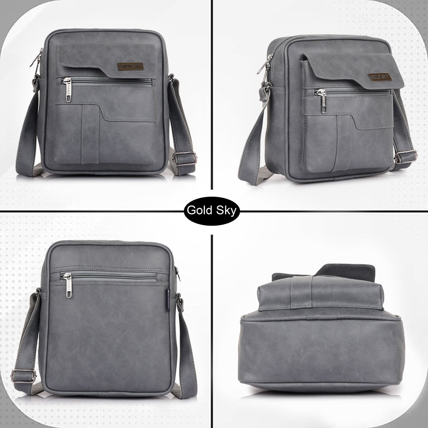 MetroEdge Premium Vegan Leather Sling Bag