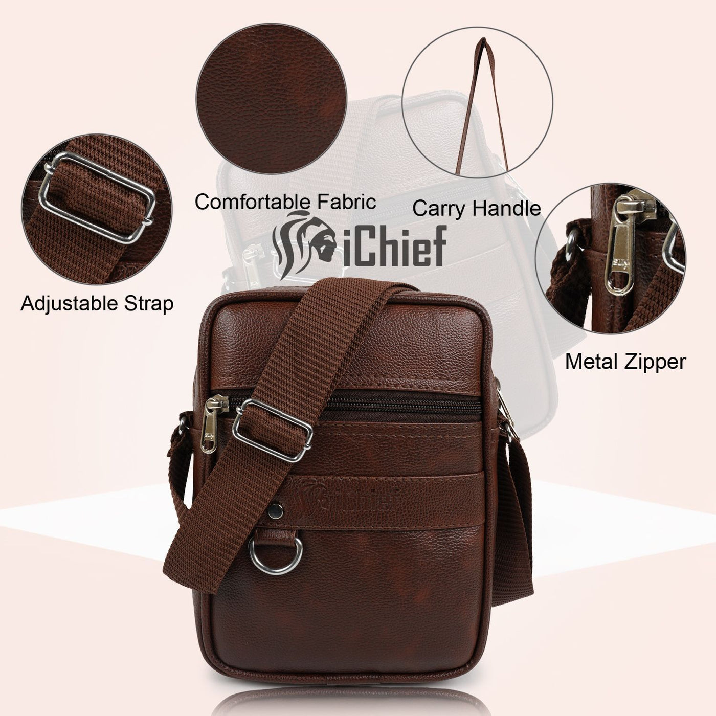 MiniVault X9 PU Leather Sling Bag