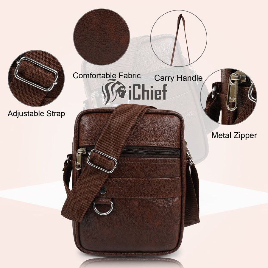 MiniVault X9 PU Leather Sling Bag
