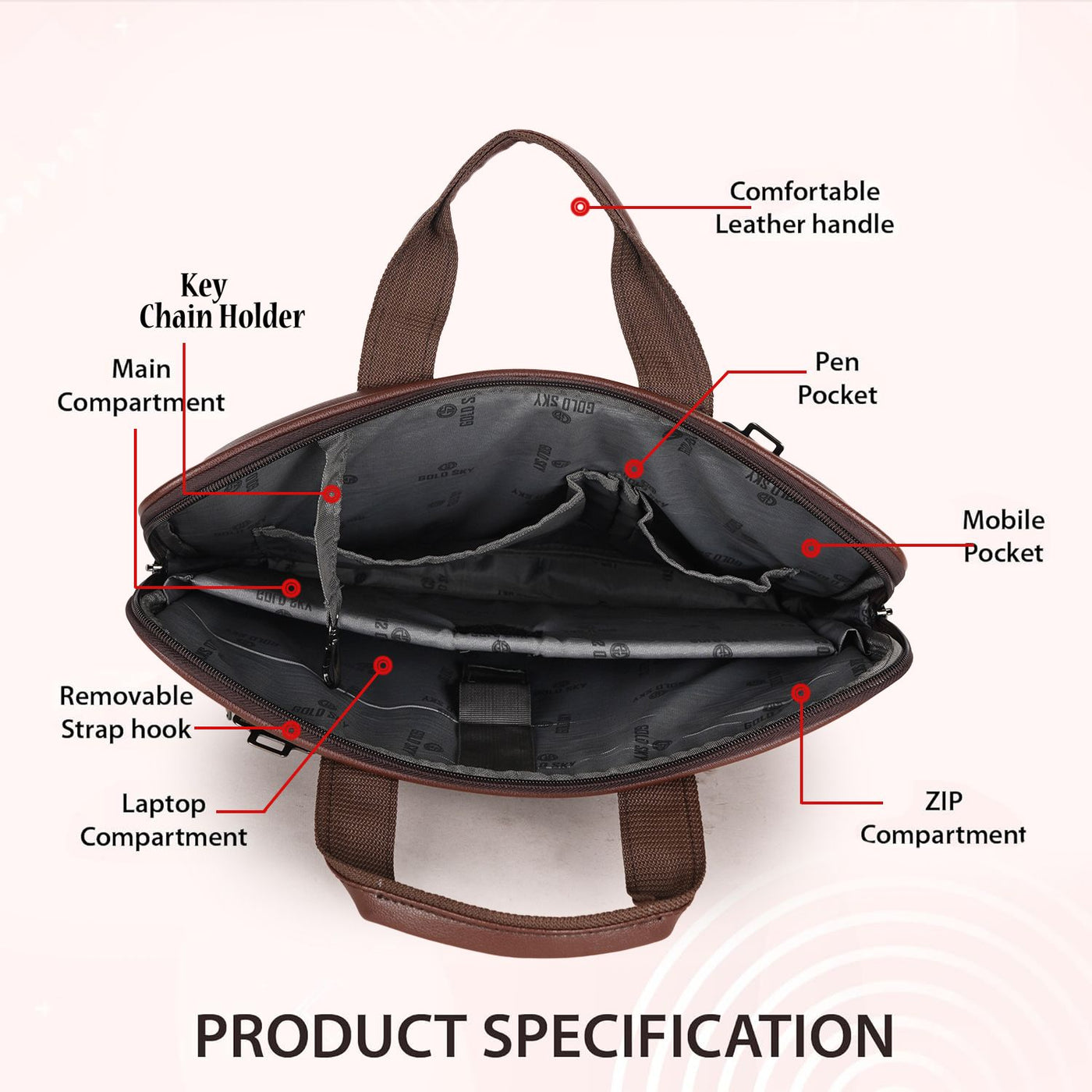 UrbanFlex Expandable Vegan Leather Messenger Bag