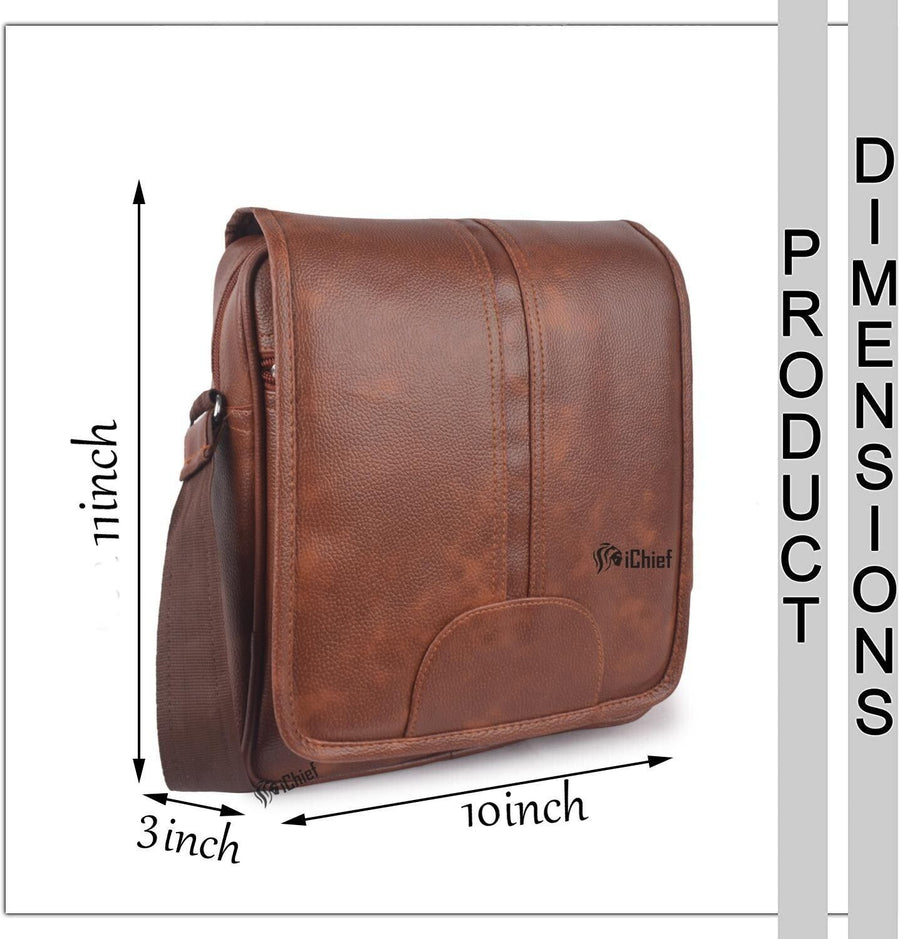 Falcon PU Leather Men’s Sling Bag