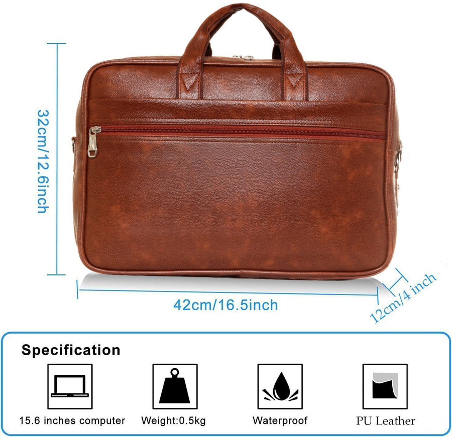 FlutterX Dual Compartment Expandable Laptop Messenger Office Bag