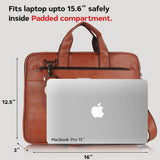 UrbanFlex Expandable Vegan Leather Messenger Bag