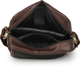 ModVault Premium PU Leather Men’s Sling Bag With Padded Tab Sleeve