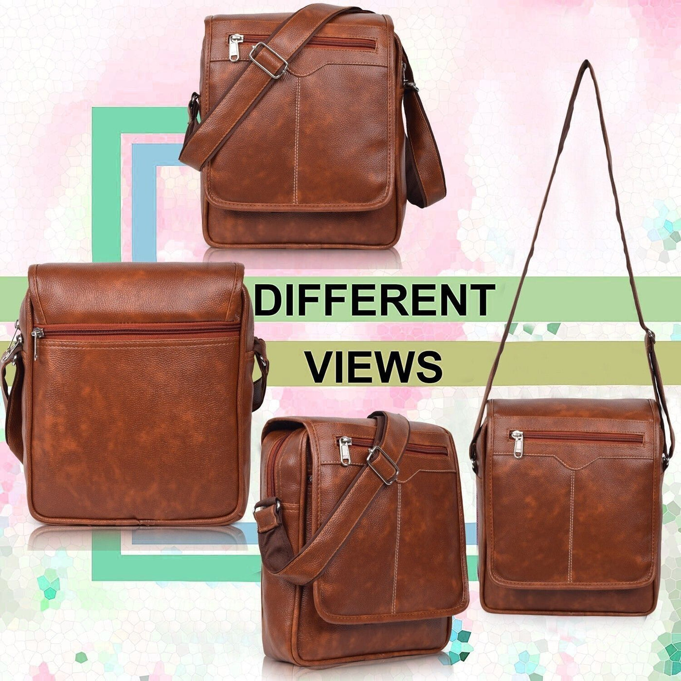 Shade PU Leather Men’s Sling Bag