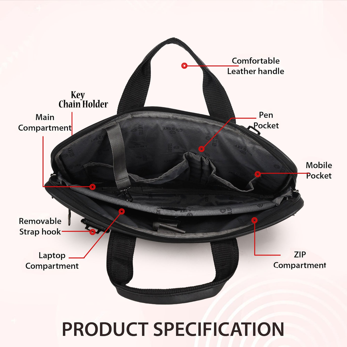 UrbanFlex Expandable Vegan Leather Messenger Bag