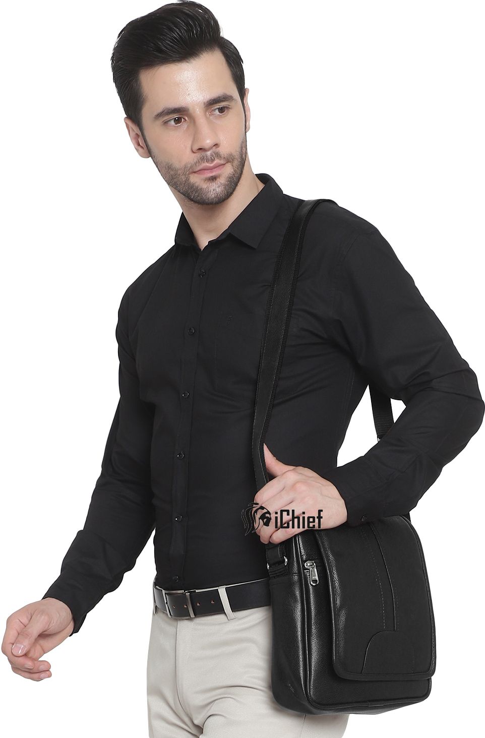 Falcon PU Leather Men’s Sling Bag
