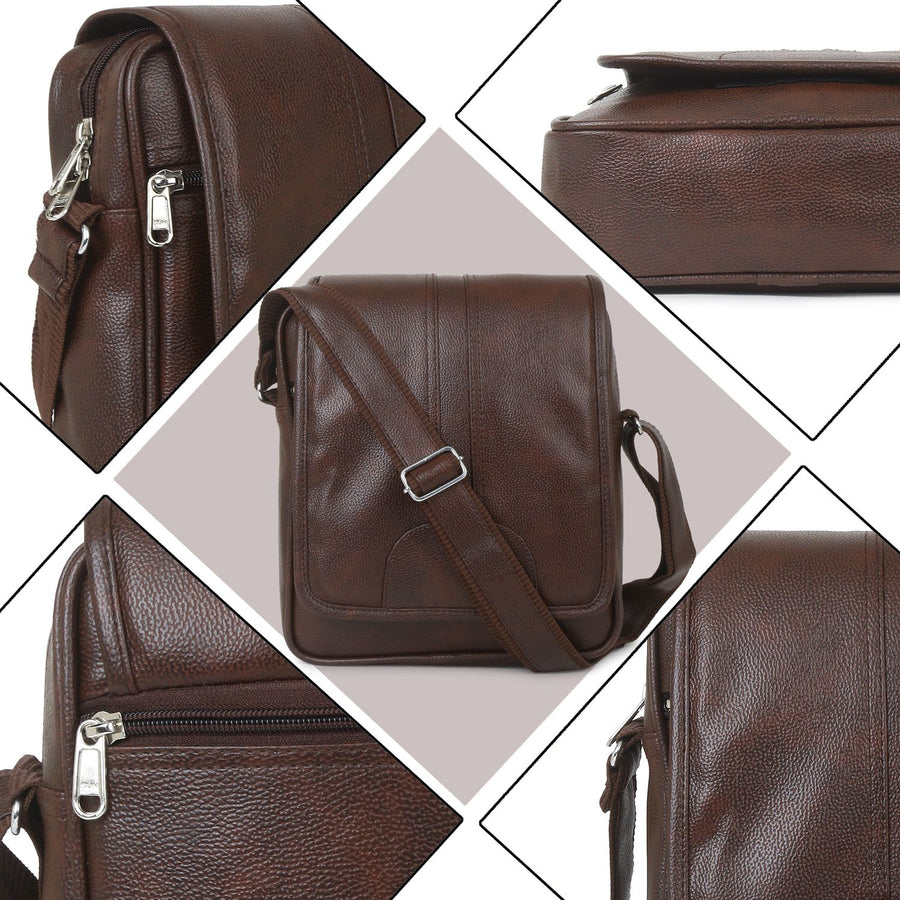 Falcon PU Leather Men’s Sling Bag