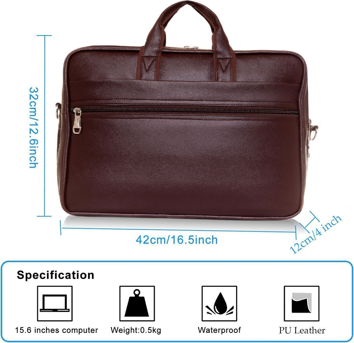 FlutterX Dual Compartment Expandable Laptop Messenger Office Bag