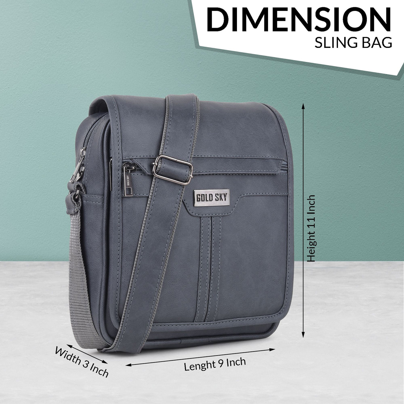 UrbanEdge Premium Vegan Leather Men’s Sling Bag