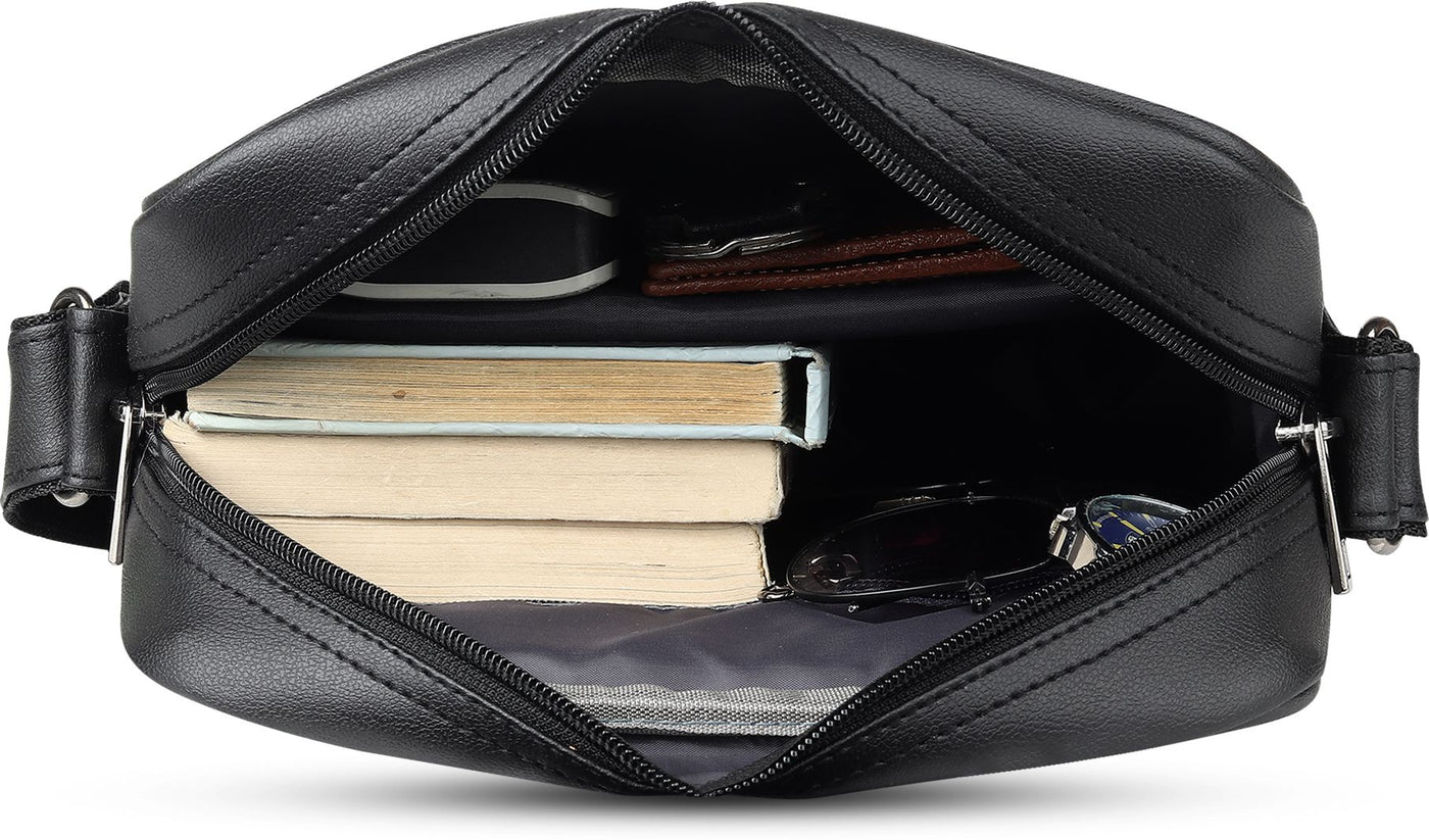 UrbanEdge Premium Vegan Leather Men’s Sling Bag