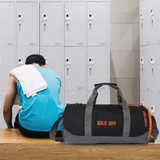 Aeris Polyester Gym Bag with Dedicated Shoe Compartment