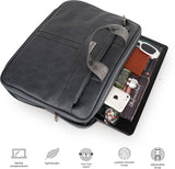 UrbanFlex Expandable Vegan Leather Messenger Bag