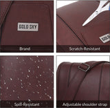 Draper Premium Vegan Leather Sling Bag With Padded Tab Sleeve
