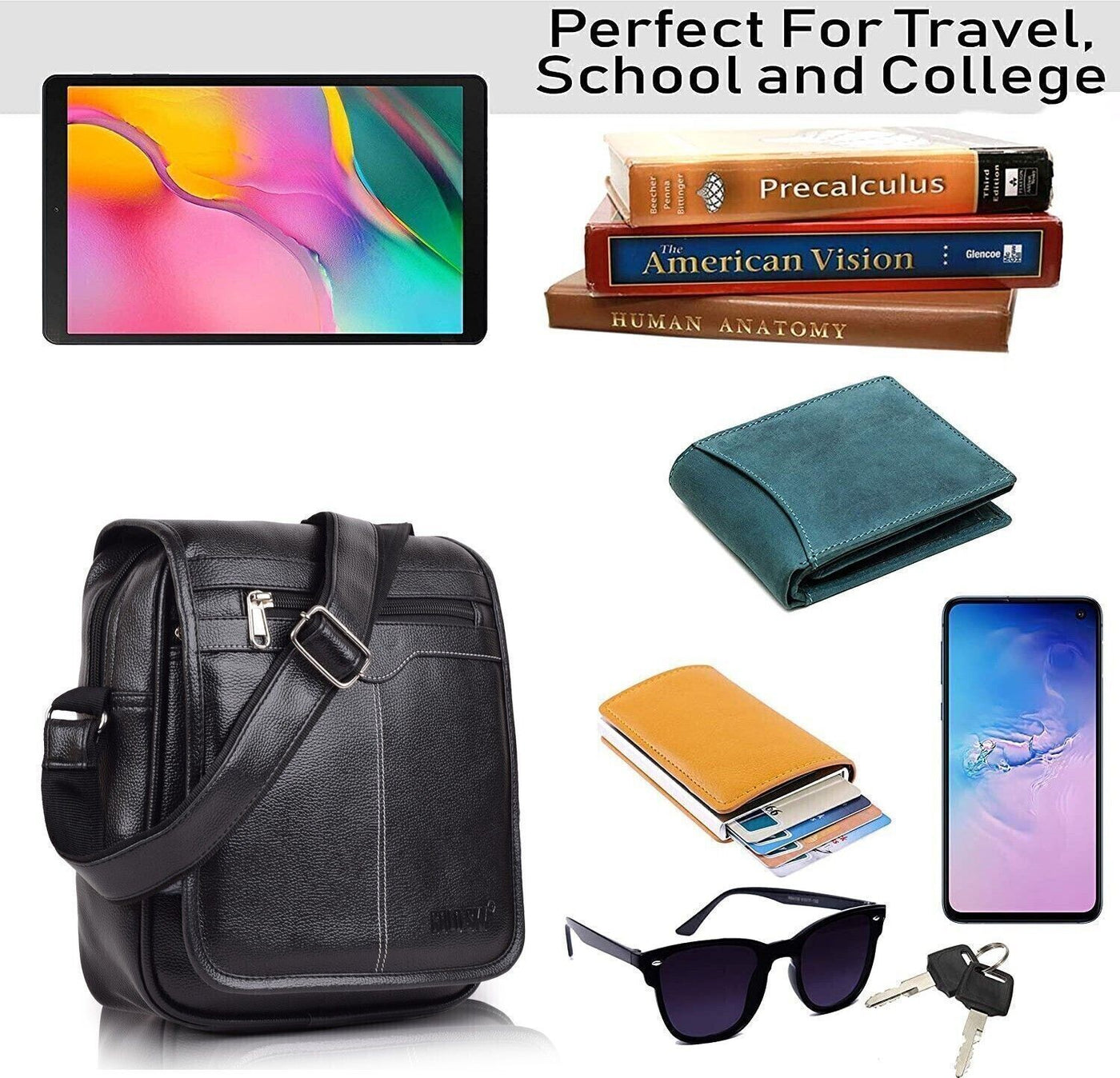 Shade PU Leather Men’s Sling Bag