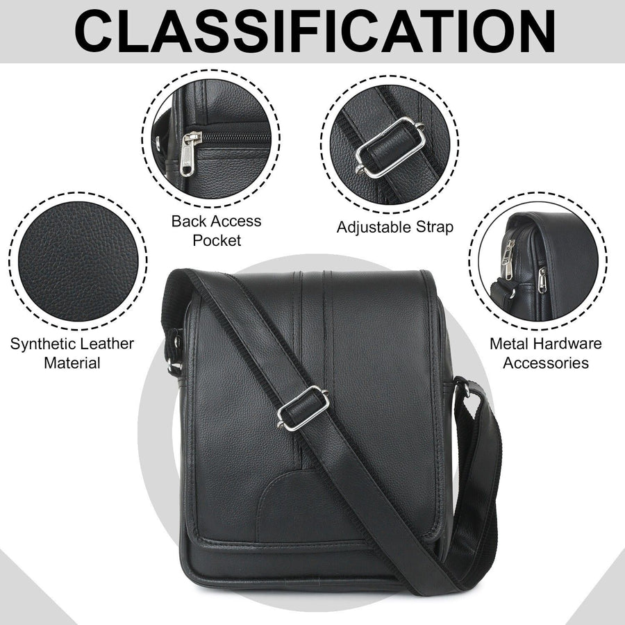 Falcon PU Leather Men’s Sling Bag