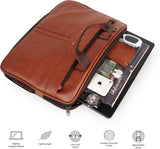 UrbanFlex Expandable Vegan Leather Messenger Bag