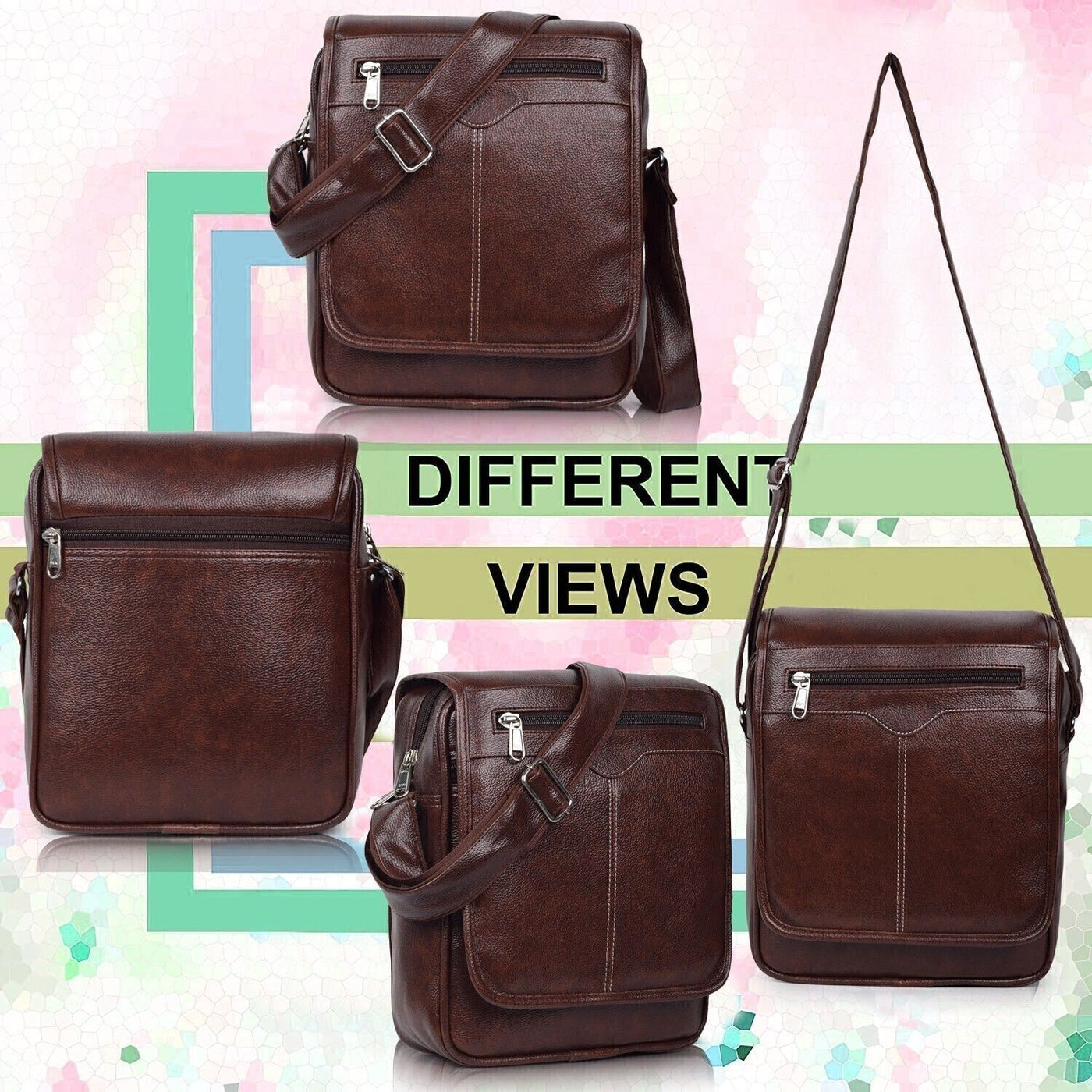 Shade PU Leather Men’s Sling Bag