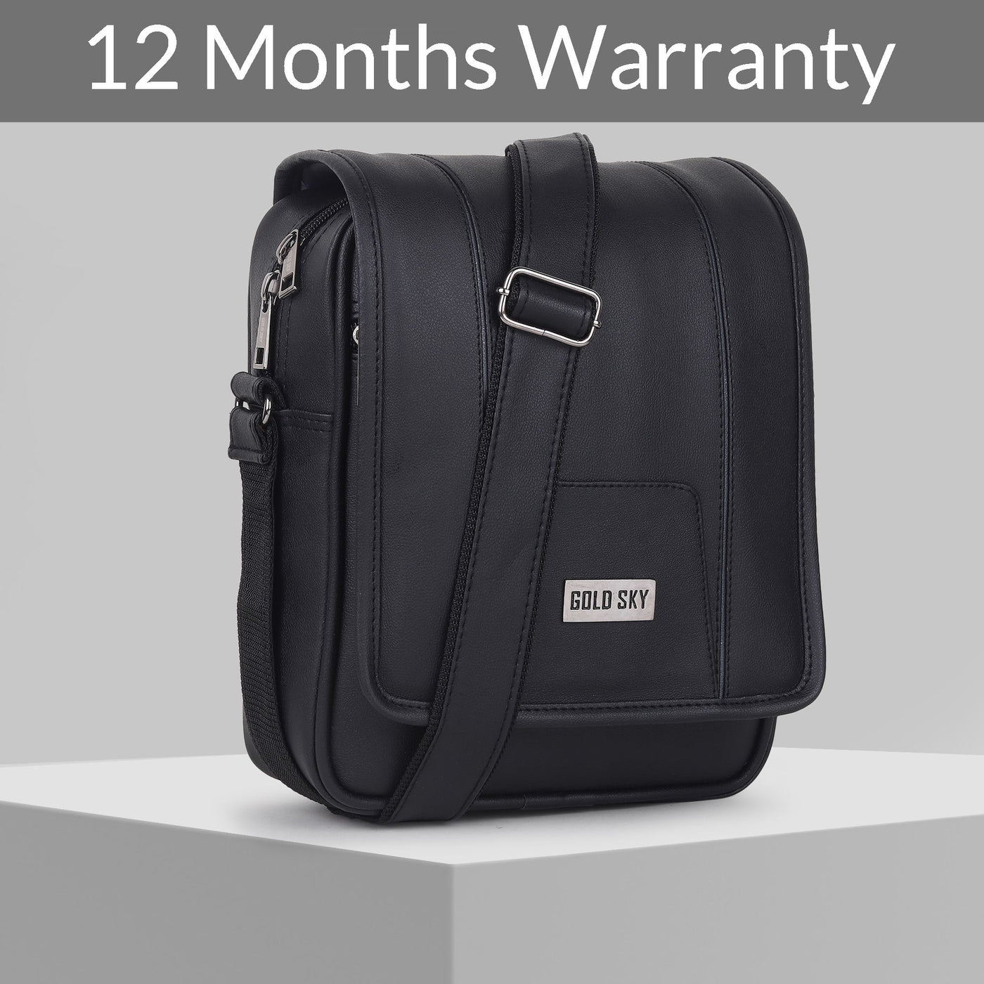 Draper Premium Vegan Leather Sling Bag With Padded Tab Sleeve