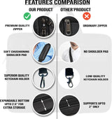 UrbanFlex Expandable Vegan Leather Messenger Bag