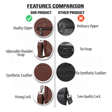 UrbanSplit Vegan Leather Messenger Bag