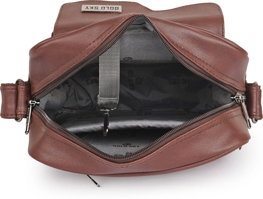 MetroEdge Premium Vegan Leather Sling Bag