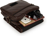 ModVault Premium PU Leather Men’s Sling Bag With Padded Tab Sleeve