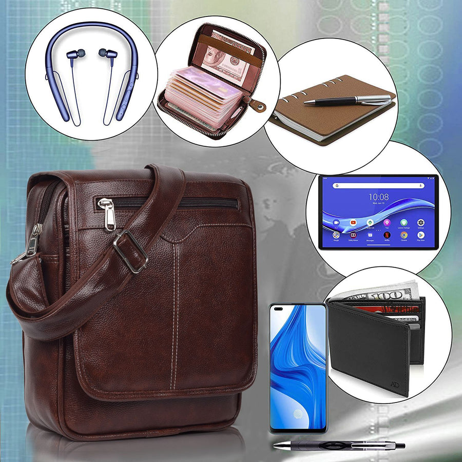 Shade PU Leather Men’s Sling Bag