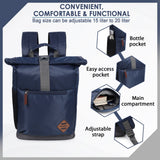 MIDSHIP Navigator 15" Nylon Roll Top Backpack - 15 L