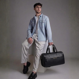 Noire Premium Vegan Leather Duffel Travel Bag
