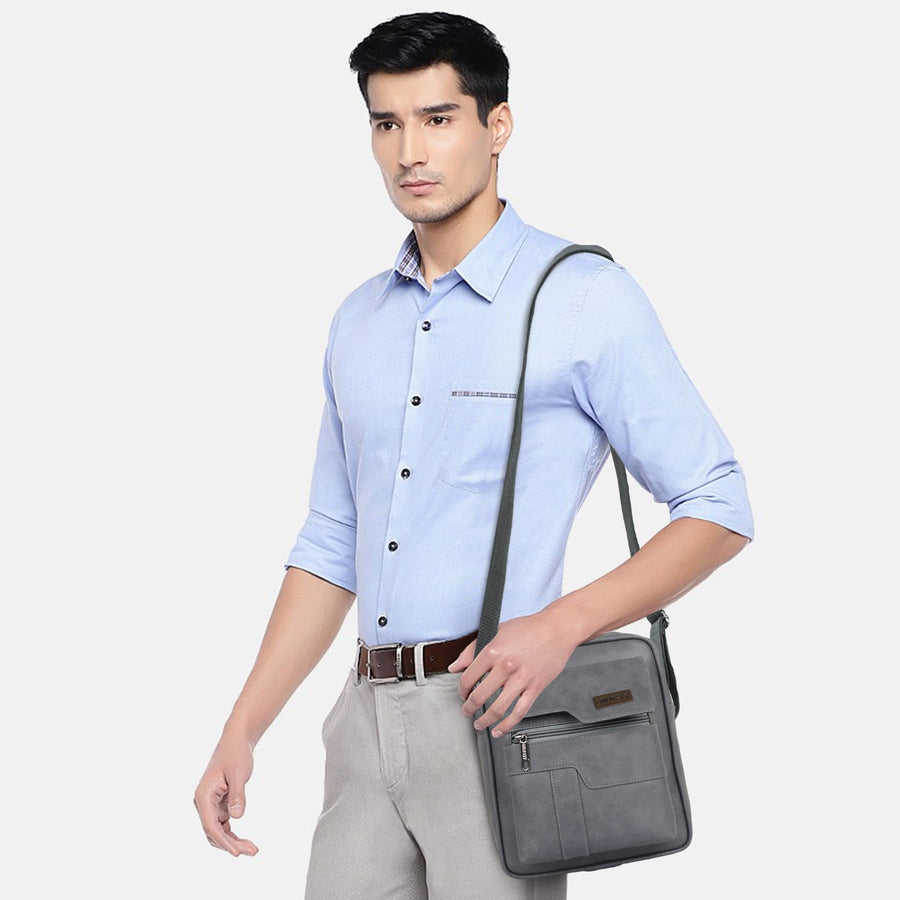 MetroEdge Premium Vegan Leather Sling Bag