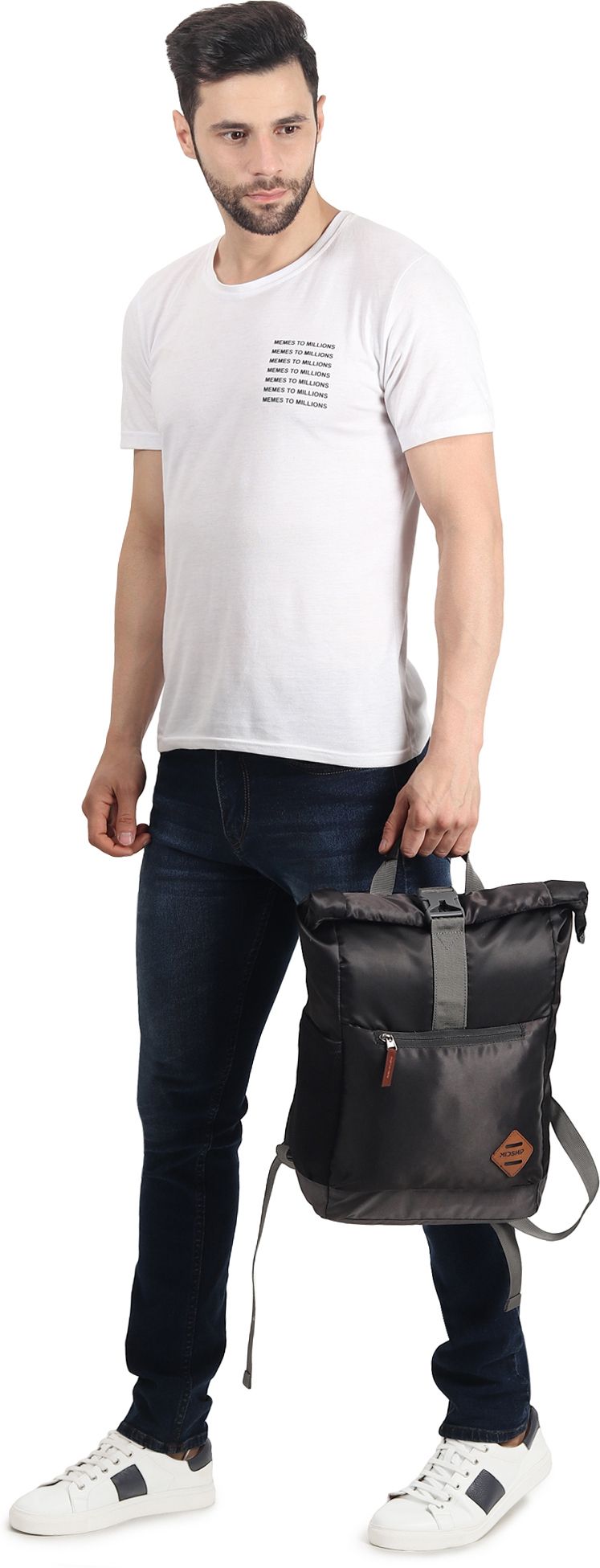 MIDSHIP Navigator 15" Nylon Roll Top Backpack - 15 L