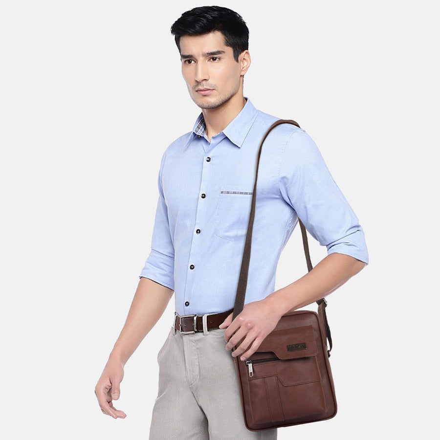 MetroEdge Premium Vegan Leather Sling Bag