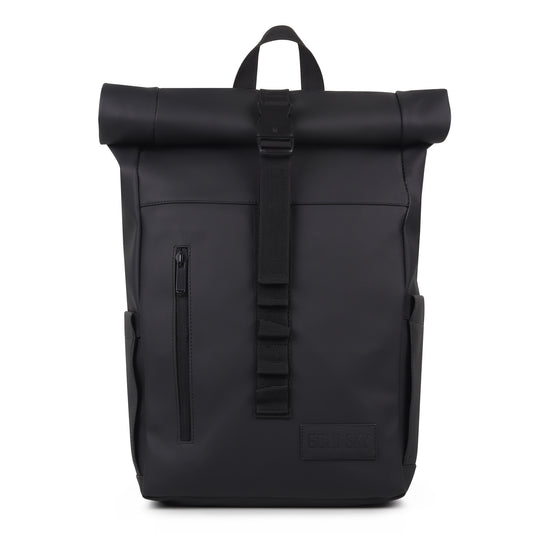 Vantior Premium Vegan Leather Roll Top Backpack