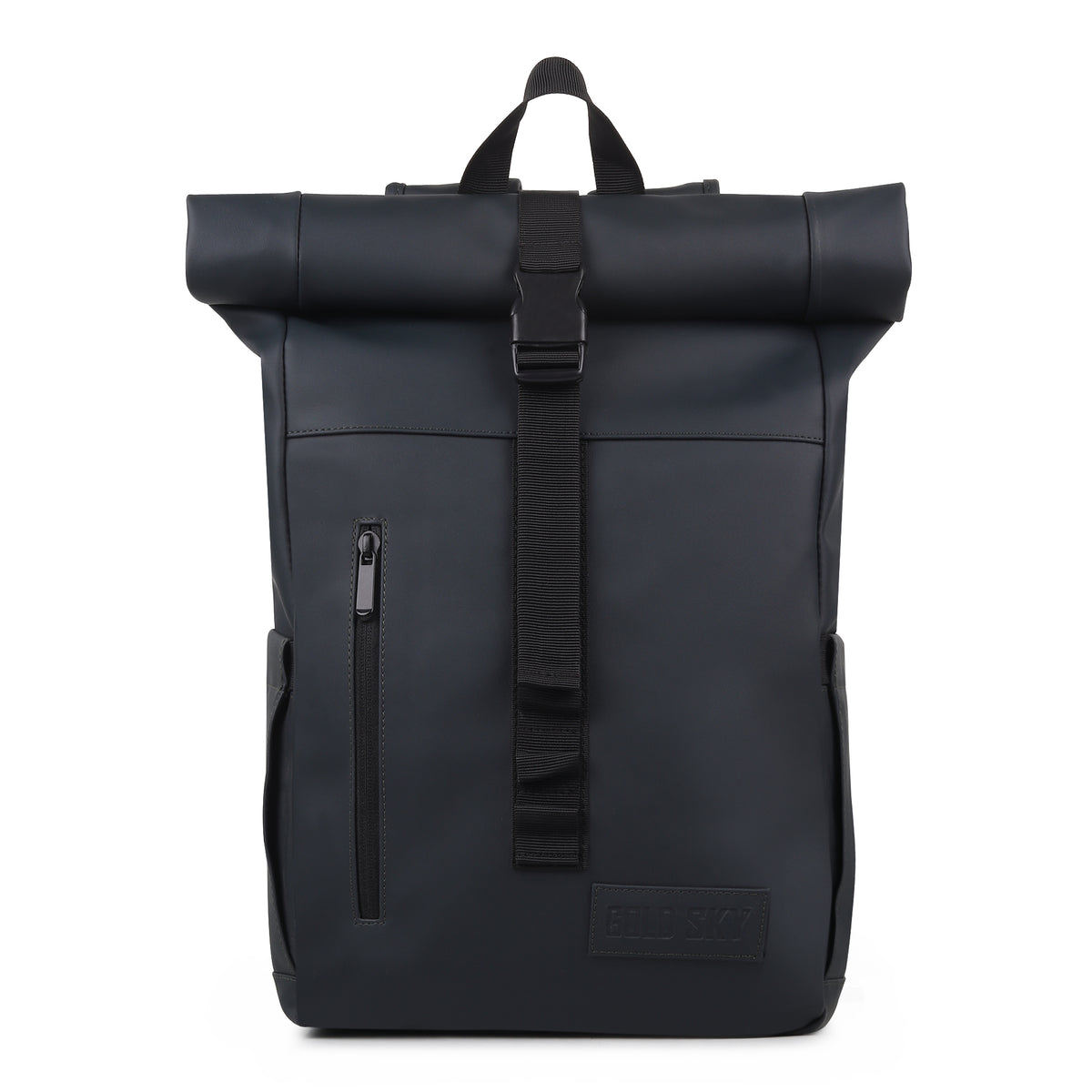 Vantior Premium Vegan Leather Roll Top Backpack