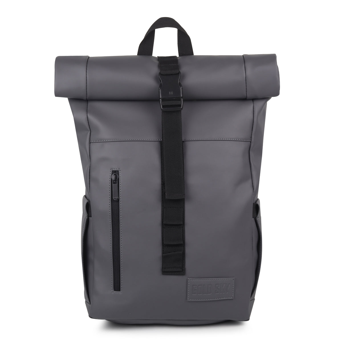 Vantior Premium Vegan Leather Roll Top Backpack