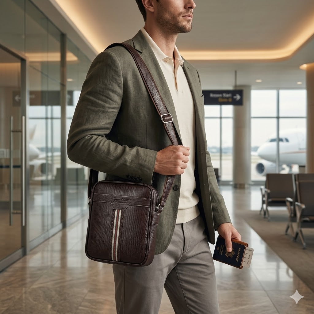 TravelMate X10 Vegan Leather Travel Sling Bag