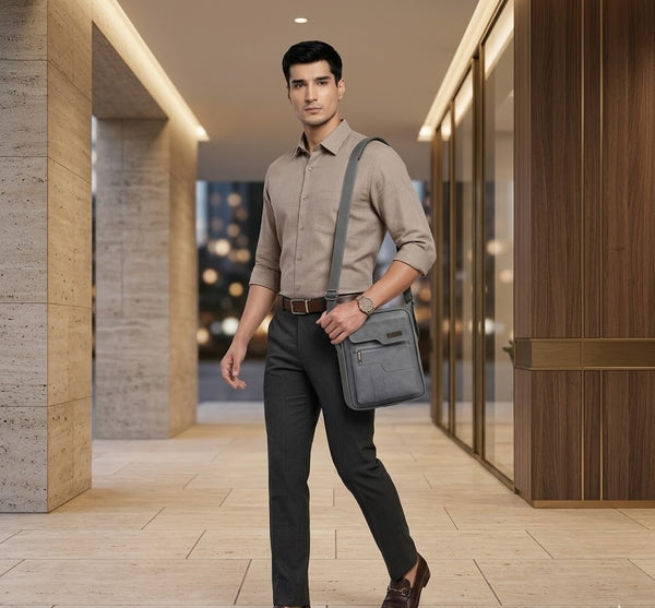 MetroEdge Premium Vegan Leather Sling Bag